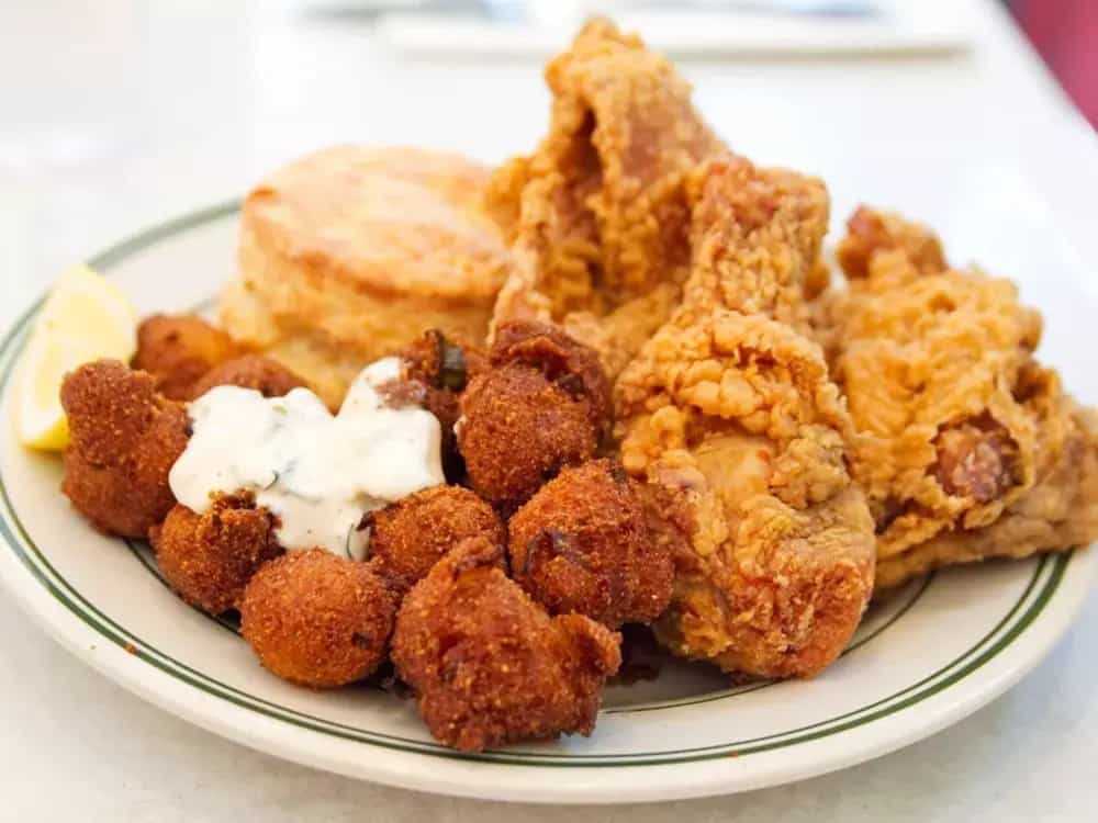 Hush Puppies and Fried Chicken